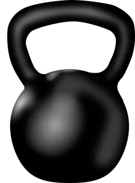 a black kettle on a white background