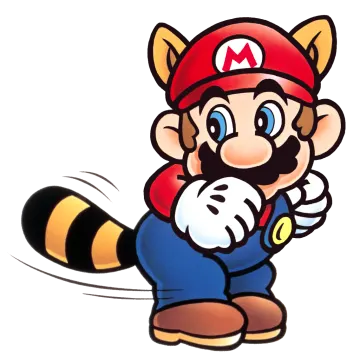 a drawing of person from the video game super mario bros