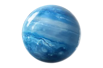 an image of a blue and white marble ball
