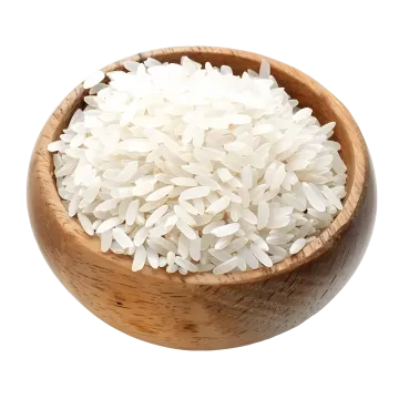 white rice in a wooden bowl