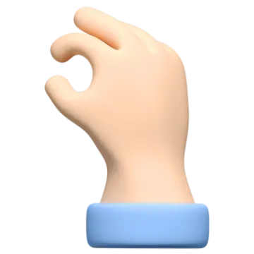a hand is shown in the shape of a finger