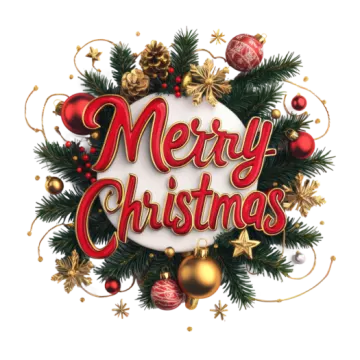 a christmas wreath with the words merry christmas