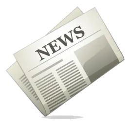 a newspaper with the word news on it
