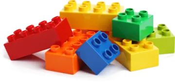 a pile of colorful lego blocks