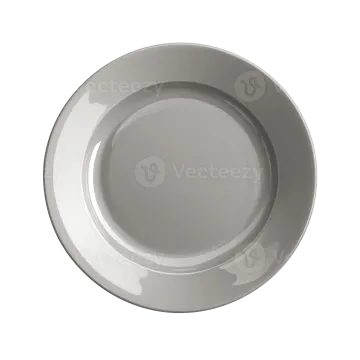 an empty plate on a white background