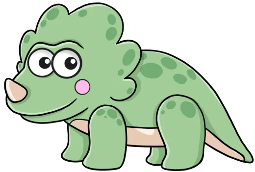how to draw a cartoon dinosaur step by step