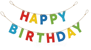 happy birthday bunting banner