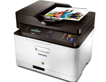 the samsung laser printer is shown in this image