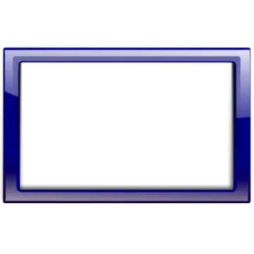a blue frame on a white background