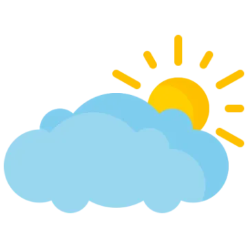 a cloud with the sun behind it