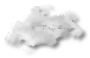 a cloud on a white background