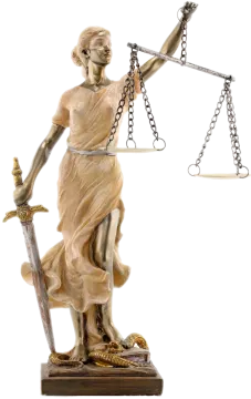 a statue of lady justice holding a sword