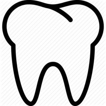 a tooth icon on a white background