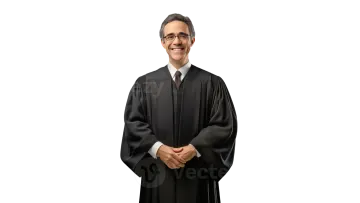 a man in a black graduation gown