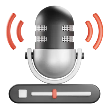 an image of a microphone on a white background