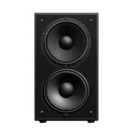 a pair of speakers on a white background