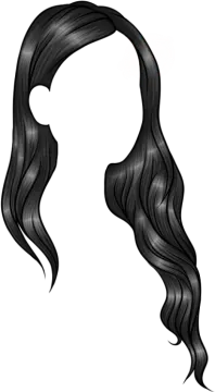 a drawing of a woman's hair