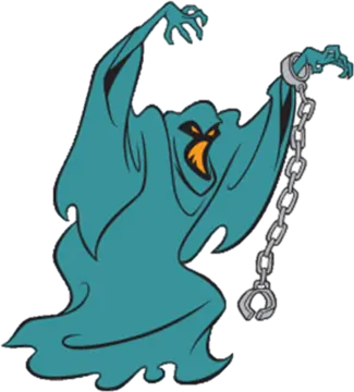 a cartoon character with a chain around his neck
