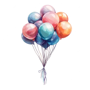 a bunch of colorful balloons