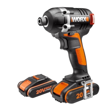 a black and decker driller with two batteries
