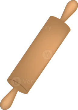 a rolling dough on a white background