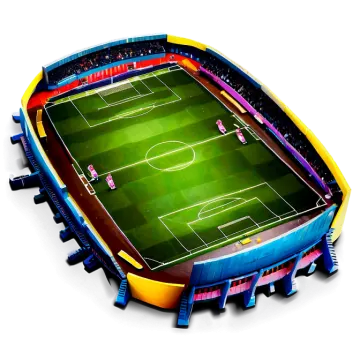 an aerial view of a soccer stadium