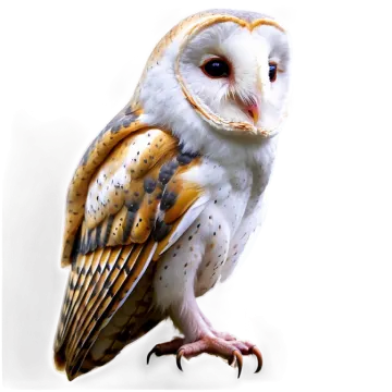 a close up of an owl on a white background