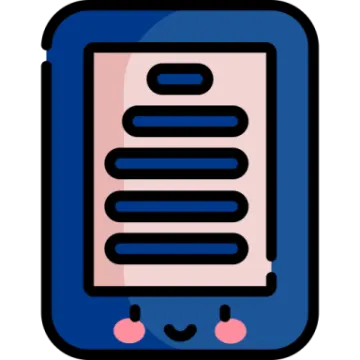 a tablet with a document on it
