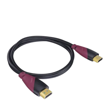 a black and red usb cable