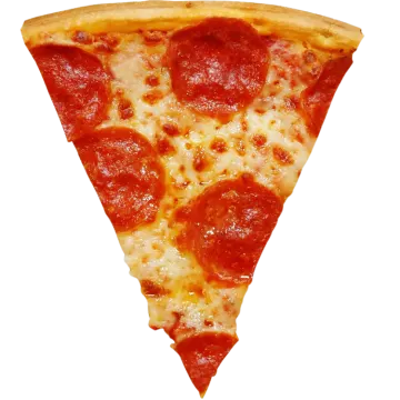 a slice of pizza