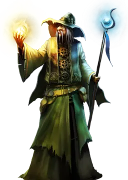 an image of a man with a staff