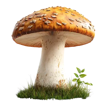 a mushroom on the ground