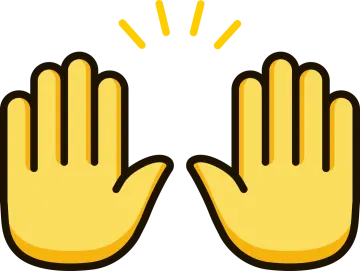 two hands with the sun shining above them