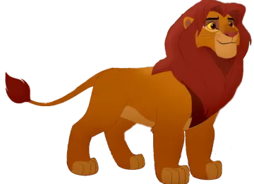 the lion from disney's animated movie