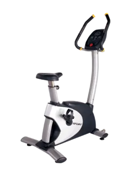 a stationary bike with the seat up
