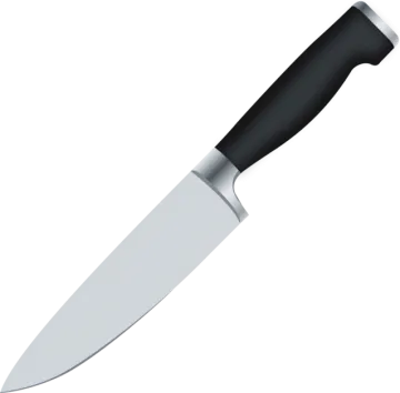 a knife on a white background
