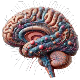 a diagram of the human brain