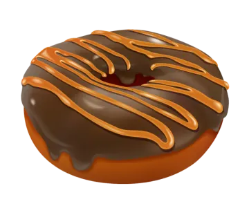 a chocolate covered donut