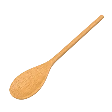 a wooden spoon on a white background