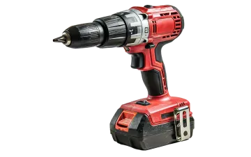 a cord driller on a white background