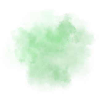 a green smoke cloud on a white background