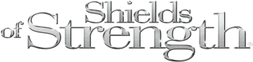 the words shed strength on a white background