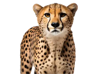 a close up of a che spotted che hypostecus cat