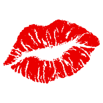 a red lips clipart