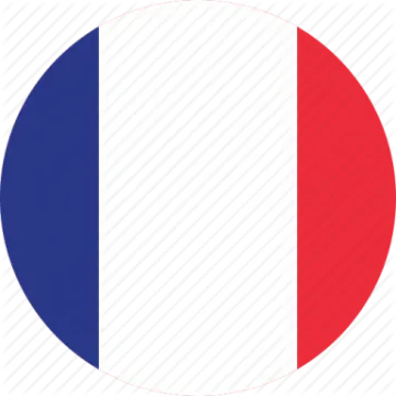 the french flag in a circle