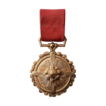 a medal on a white background