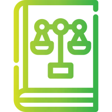 an icon of a book with scales on it