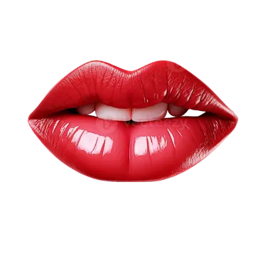 a woman's lips with red lipstick