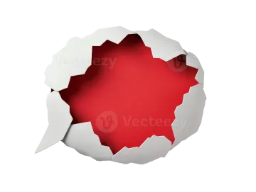 a hole in the wall with a red background
