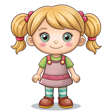 a little girl with blonde hair and pink dress